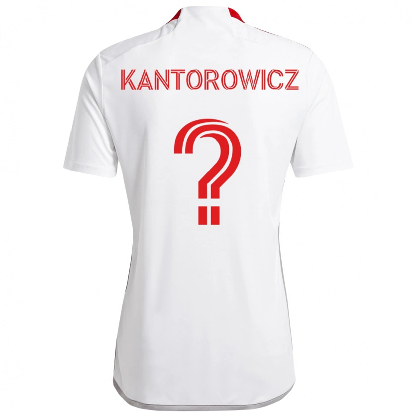 Danxen Dětské Dominic Kantorowicz #0 Červená Bílá Daleko Hráčské Dresy 2025/26 Dres