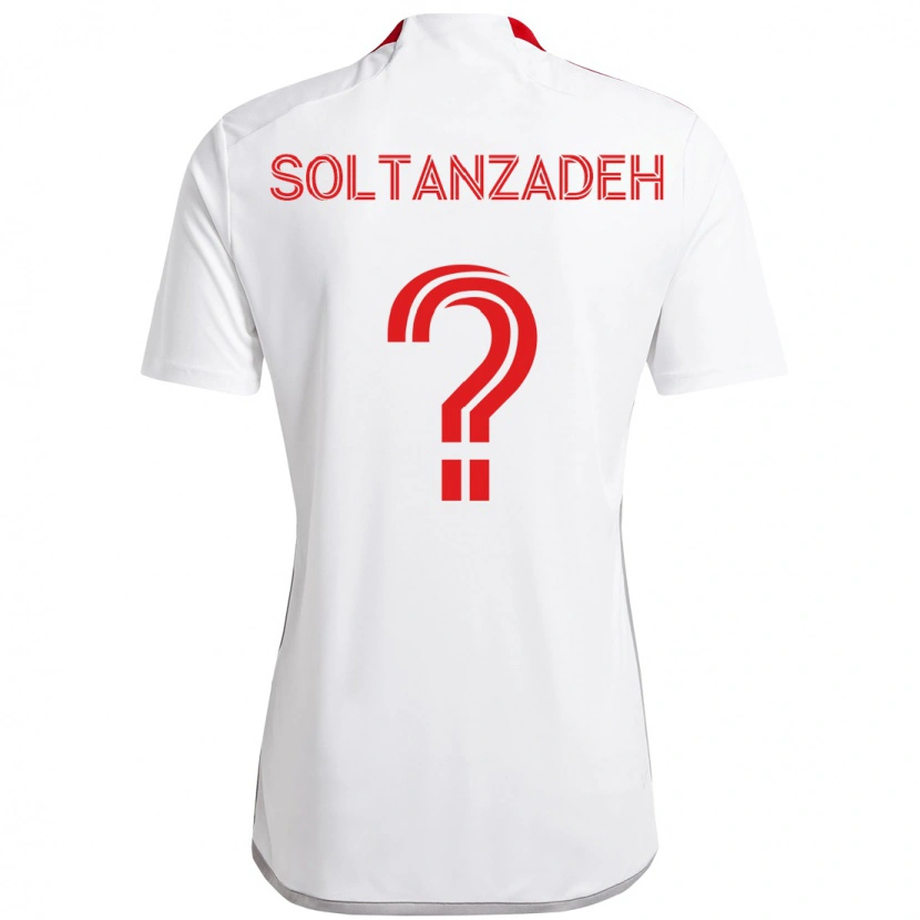 Danxen Dětské Shayan Soltanzadeh #0 Bílá Červená Daleko Hráčské Dresy 2025/26 Dres