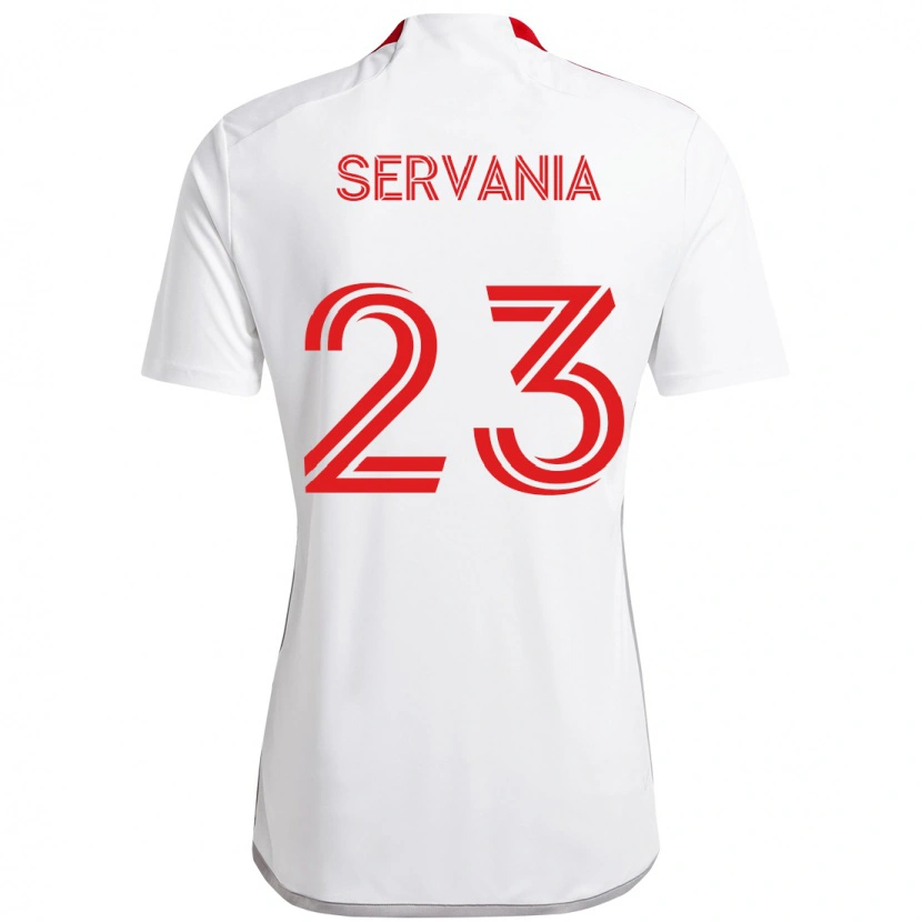 Danxen Dětské Brandon Servania #23 Červená Bílá Daleko Hráčské Dresy 2025/26 Dres
