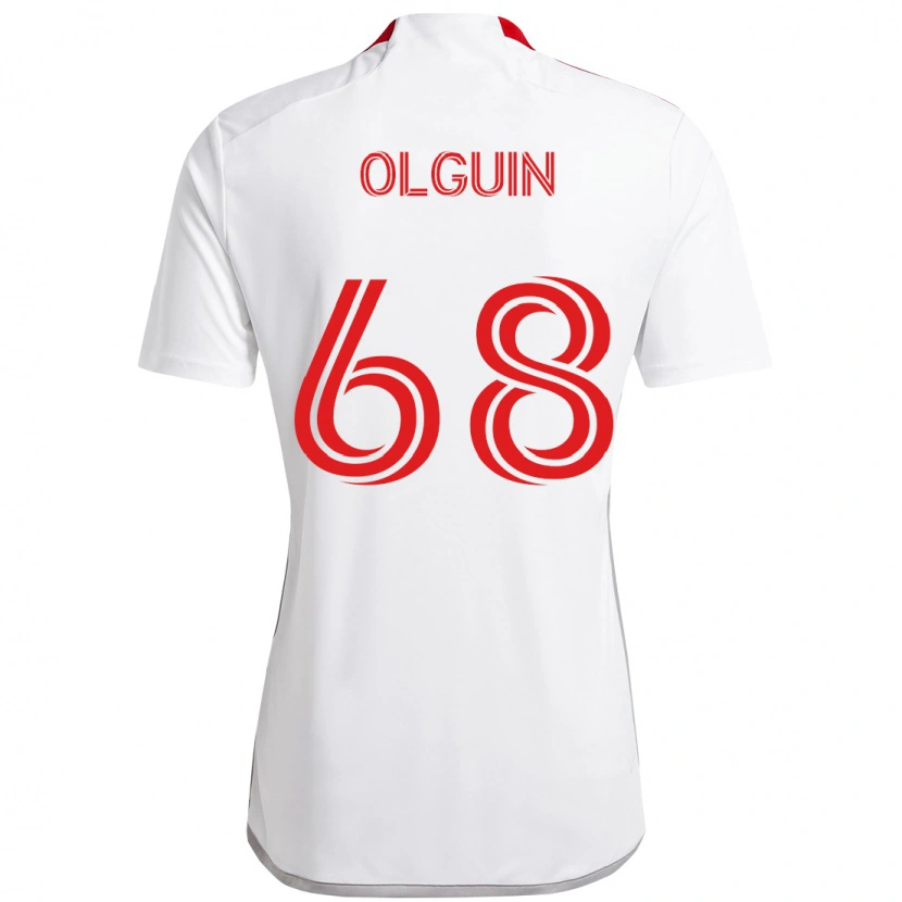 Danxen Dětské Lucas Olguin #68 Červená Bílá Daleko Hráčské Dresy 2025/26 Dres