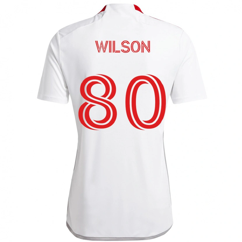 Danxen Dětské Shafique Wilson #80 Červená Bílá Daleko Hráčské Dresy 2025/26 Dres
