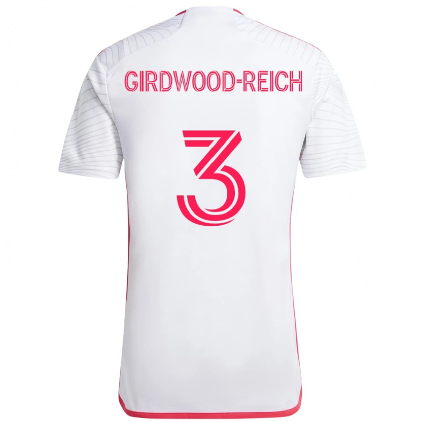 Danxen Dětské Jake Girdwood-Reich #3 Purpurová Bílá Daleko Hráčské Dresy 2025/26 Dres