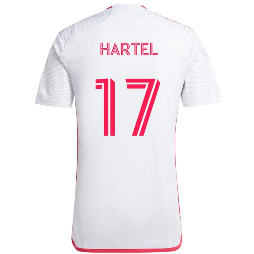 Danxen Dětské Marcel Hartel #17 Purpurová Bílá Daleko Hráčské Dresy 2025/26 Dres