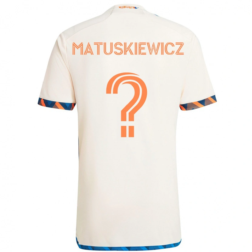 Danxen Dětské Lincoln Matuskiewicz #0 Tmavě Modrá Oranžová Daleko Hráčské Dresy 2025/26 Dres