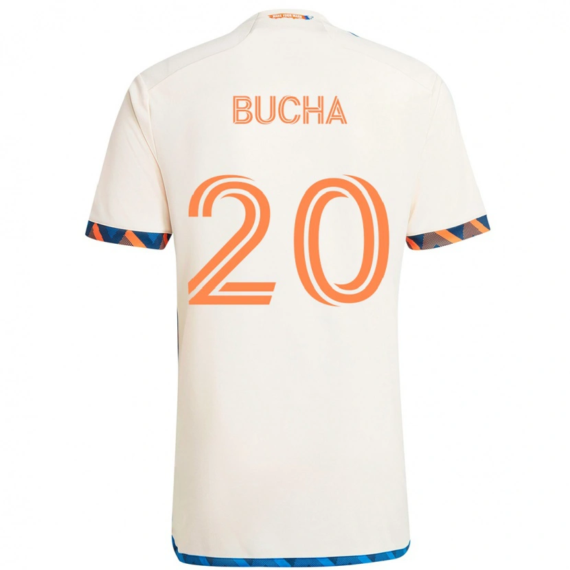 Danxen Dětské Pavel Bucha #20 Tmavě Modrá Oranžová Daleko Hráčské Dresy 2025/26 Dres