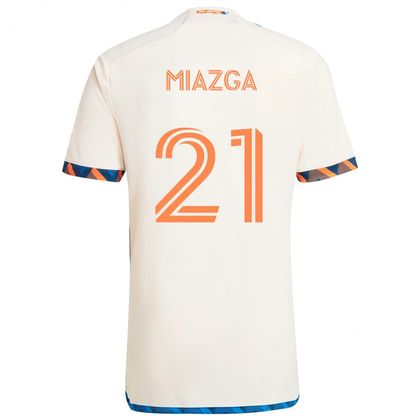 Danxen Dětské Matt Miazga #21 Tmavě Modrá Oranžová Daleko Hráčské Dresy 2025/26 Dres