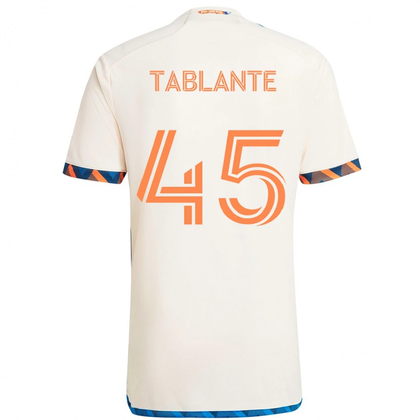 Danxen Dětské Moises Tablante #45 Tmavě Modrá Oranžová Daleko Hráčské Dresy 2025/26 Dres