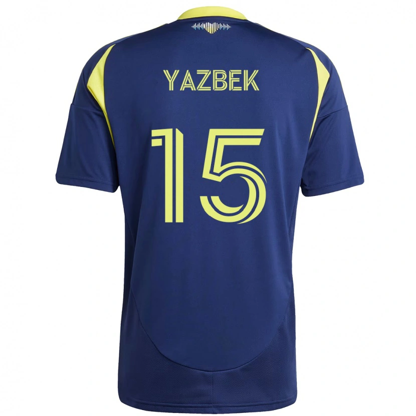 Danxen Dětské Patrick Yazbek #15 Žlutá Námořnická Modrá Daleko Hráčské Dresy 2025/26 Dres