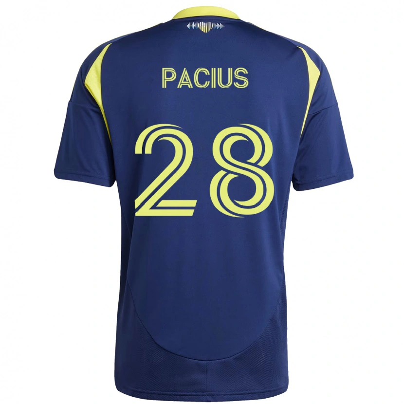 Danxen Dětské Woobens Pacius #28 Žlutá Námořnická Modrá Daleko Hráčské Dresy 2025/26 Dres