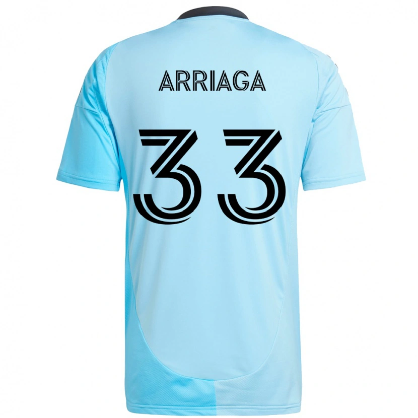 Danxen Dětské Kervin Arriaga #33 Černá Modrá Daleko Hráčské Dresy 2025/26 Dres