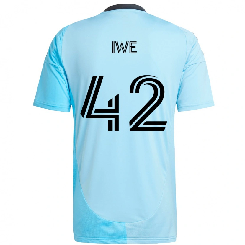 Danxen Dětské Emmanuel Iwe #42 Černá Modrá Daleko Hráčské Dresy 2025/26 Dres
