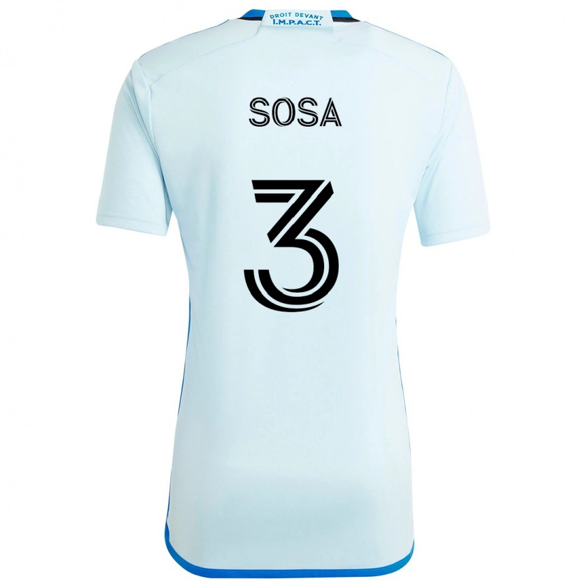 Danxen Dětské Joaquín Sosa #3 Tmavě Modrá Černá Daleko Hráčské Dresy 2025/26 Dres