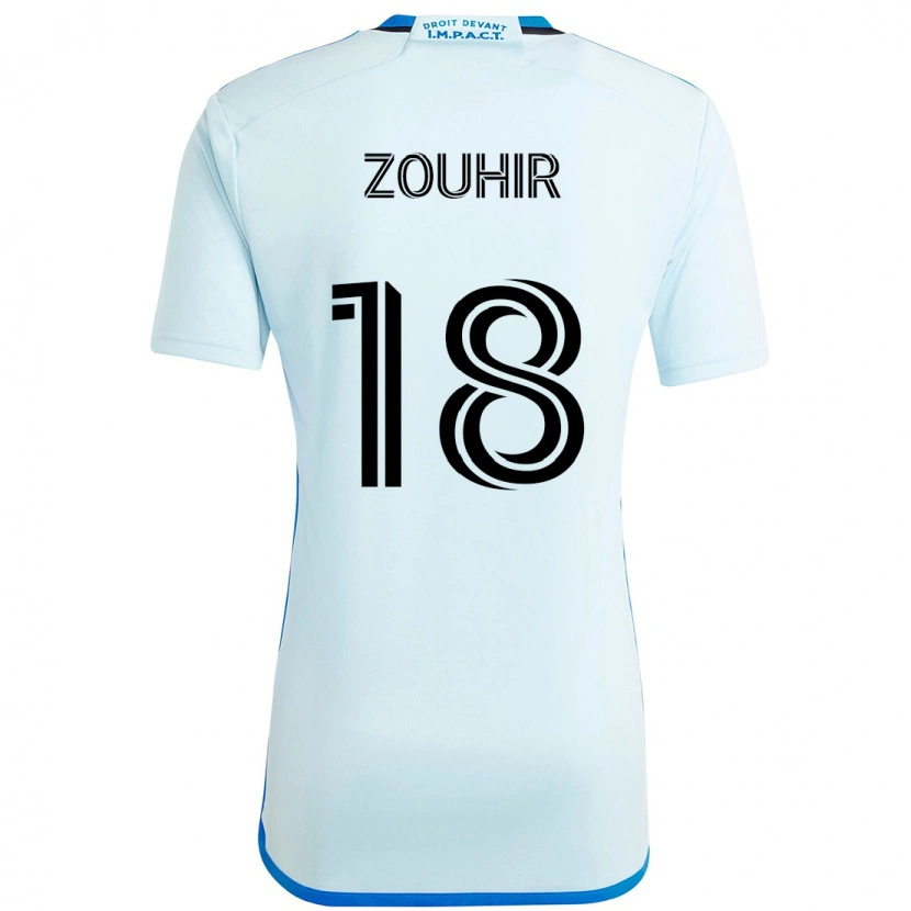 Danxen Dětské Rida Zouhir #18 Tmavě Modrá Černá Daleko Hráčské Dresy 2025/26 Dres