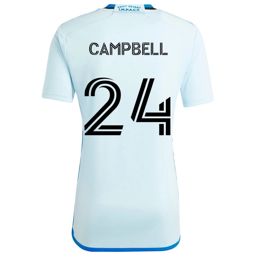 Danxen Dětské George Campbell #24 Tmavě Modrá Černá Daleko Hráčské Dresy 2025/26 Dres