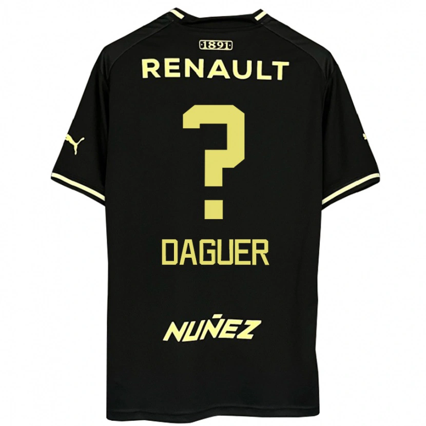 Danxen Dětské Julio Daguer #0 Žlutá Černá Daleko Hráčské Dresy 2025/26 Dres