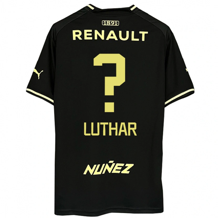 Danxen Dětské Thiago Luthar #0 Žlutá Černá Daleko Hráčské Dresy 2025/26 Dres