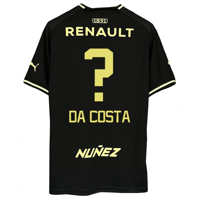 Danxen Dětské Paulo Da Costa #0 Žlutá Černá Daleko Hráčské Dresy 2025/26 Dres