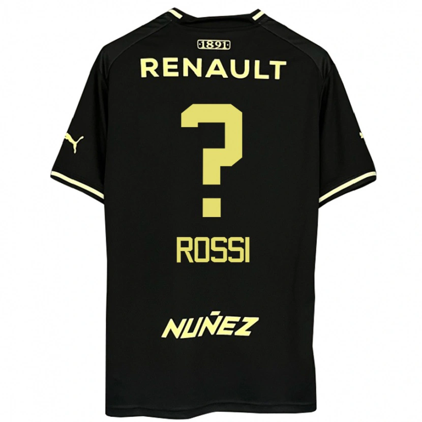 Danxen Dětské Nicolás Rossi #0 Žlutá Černá Daleko Hráčské Dresy 2025/26 Dres