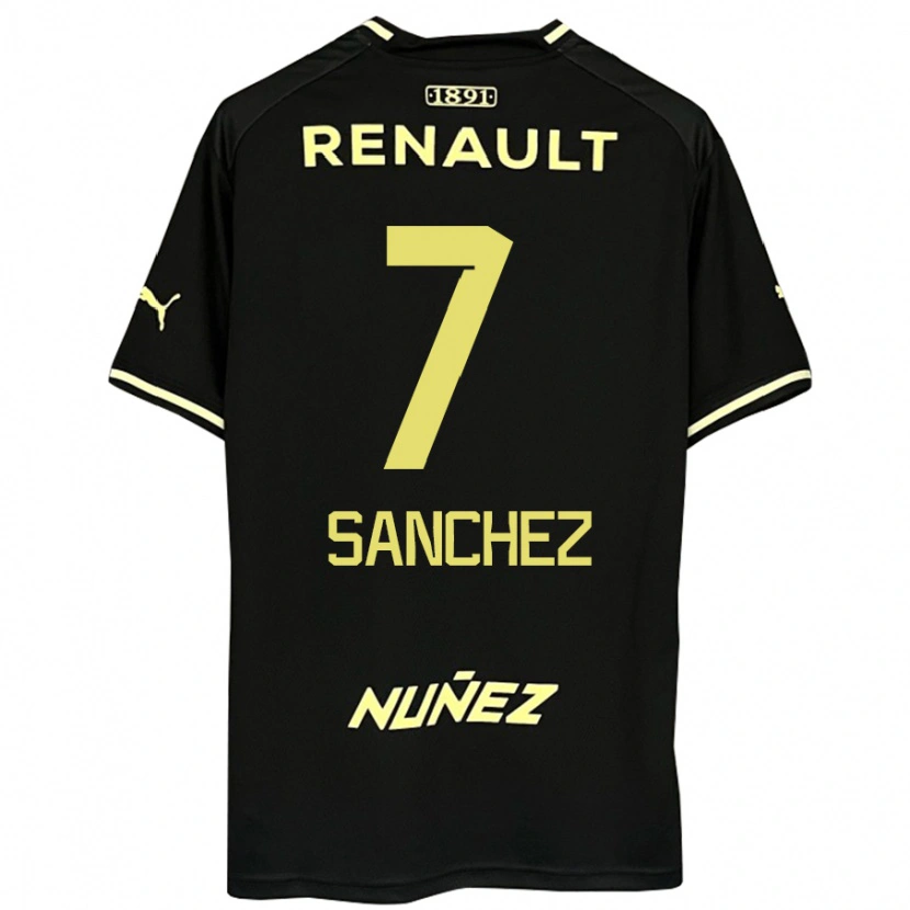 Danxen Dětské Carlos Sánchez #7 Žlutá Černá Daleko Hráčské Dresy 2025/26 Dres