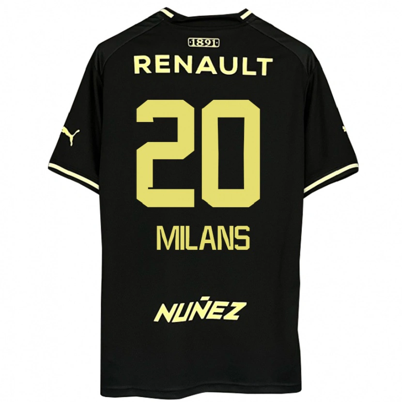 Danxen Dětské Pedro Milans #20 Žlutá Černá Daleko Hráčské Dresy 2025/26 Dres