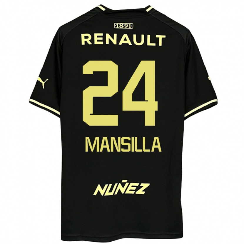 Danxen Dětské Brian Mansilla #24 Žlutá Černá Daleko Hráčské Dresy 2025/26 Dres