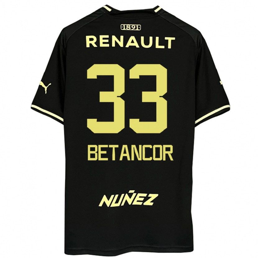 Danxen Dětské Bruno Betancor #33 Žlutá Černá Daleko Hráčské Dresy 2025/26 Dres