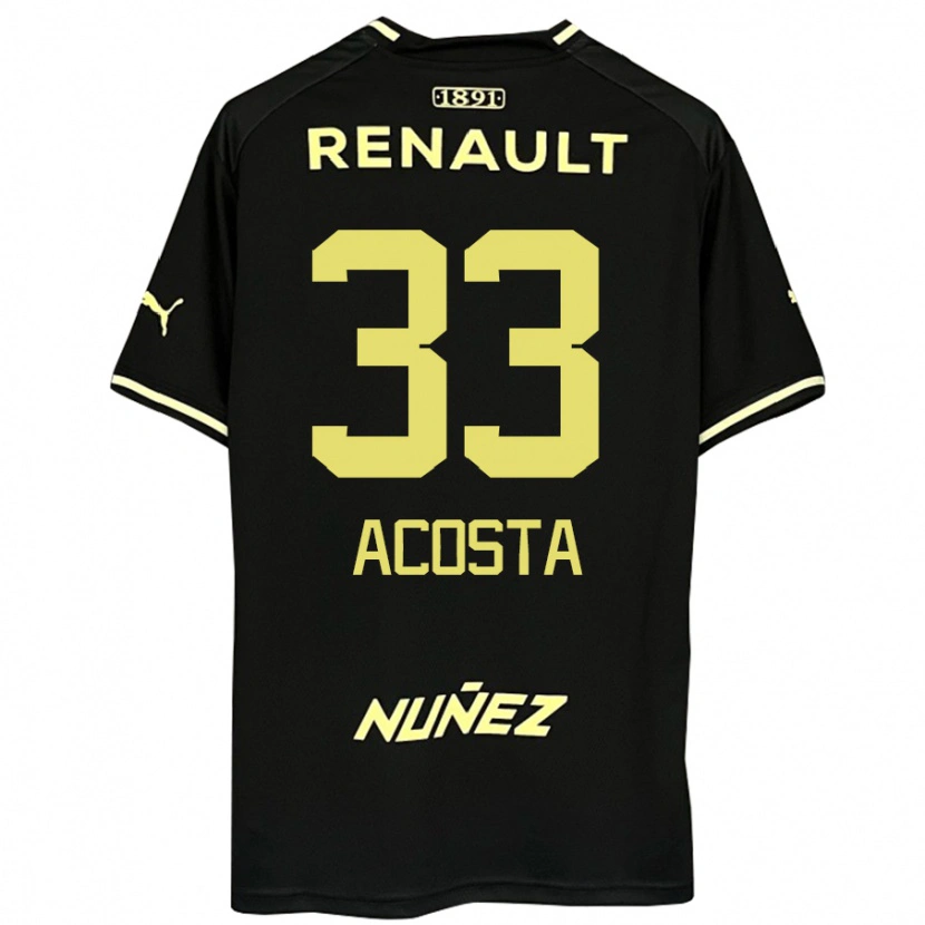 Danxen Dětské Nahuel Acosta #33 Žlutá Černá Daleko Hráčské Dresy 2025/26 Dres