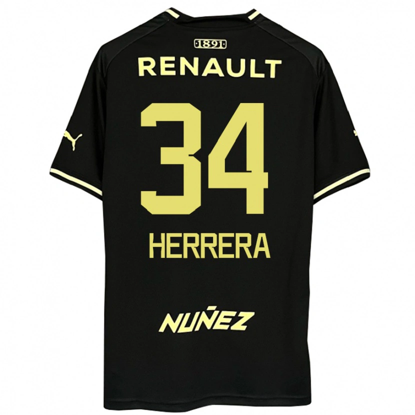 Danxen Dětské Nahuel Herrera #34 Žlutá Černá Daleko Hráčské Dresy 2025/26 Dres