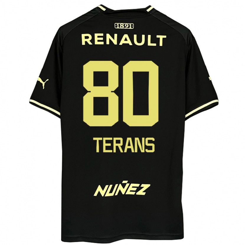 Danxen Dětské David Terans #80 Žlutá Černá Daleko Hráčské Dresy 2025/26 Dres