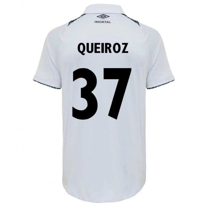 Danxen Dětské Du Queiroz #37 Modrá Černá Bílá Daleko Hráčské Dresy 2025/26 Dres