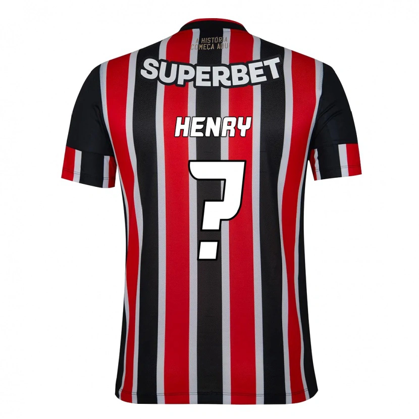 Danxen Dětské Thierry Henry #0 Červená Černá Bílá Daleko Hráčské Dresy 2025/26 Dres