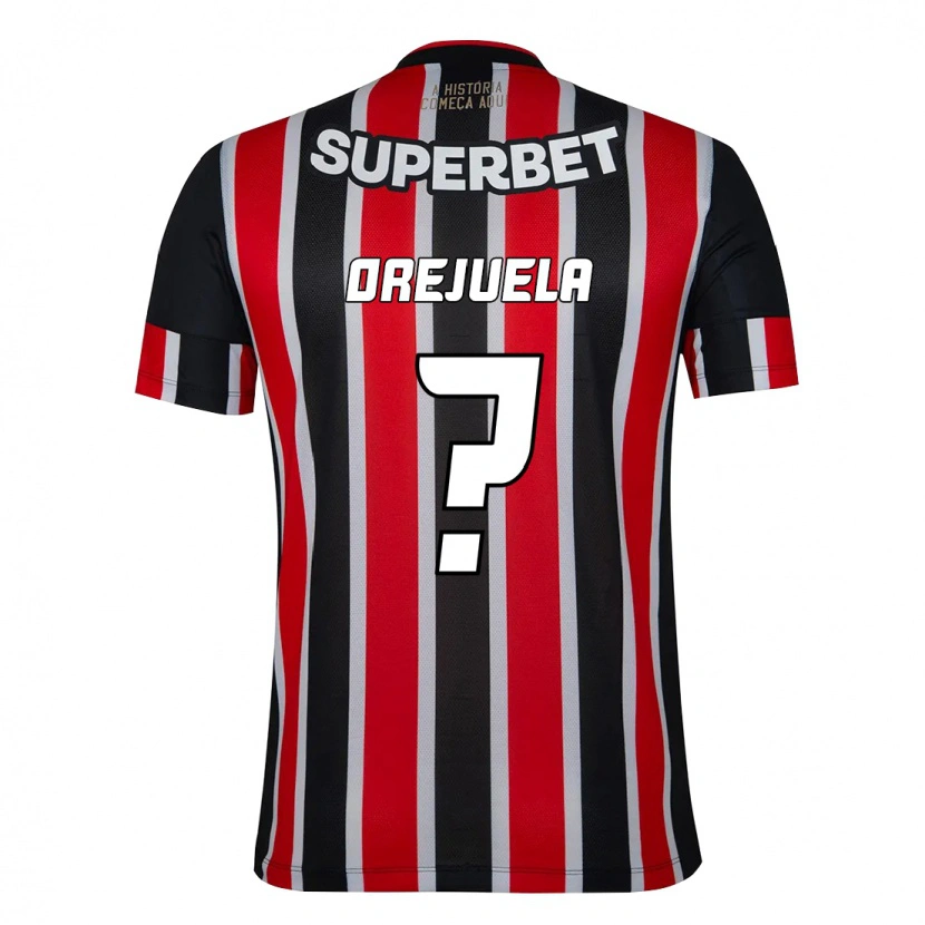 Danxen Dětské Luis Orejuela #0 Červená Černá Bílá Daleko Hráčské Dresy 2025/26 Dres