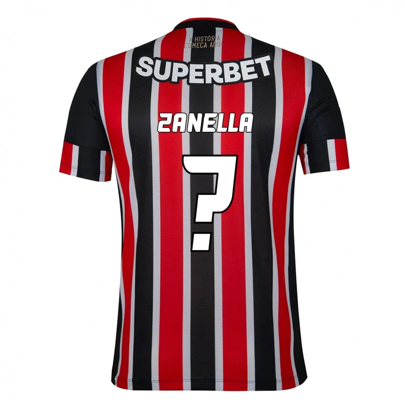 Danxen Dětské Matheus Zanella #0 Červená Černá Bílá Daleko Hráčské Dresy 2025/26 Dres