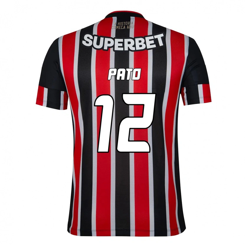 Danxen Dětské Alexandre Pato #12 Červená Černá Bílá Daleko Hráčské Dresy 2025/26 Dres
