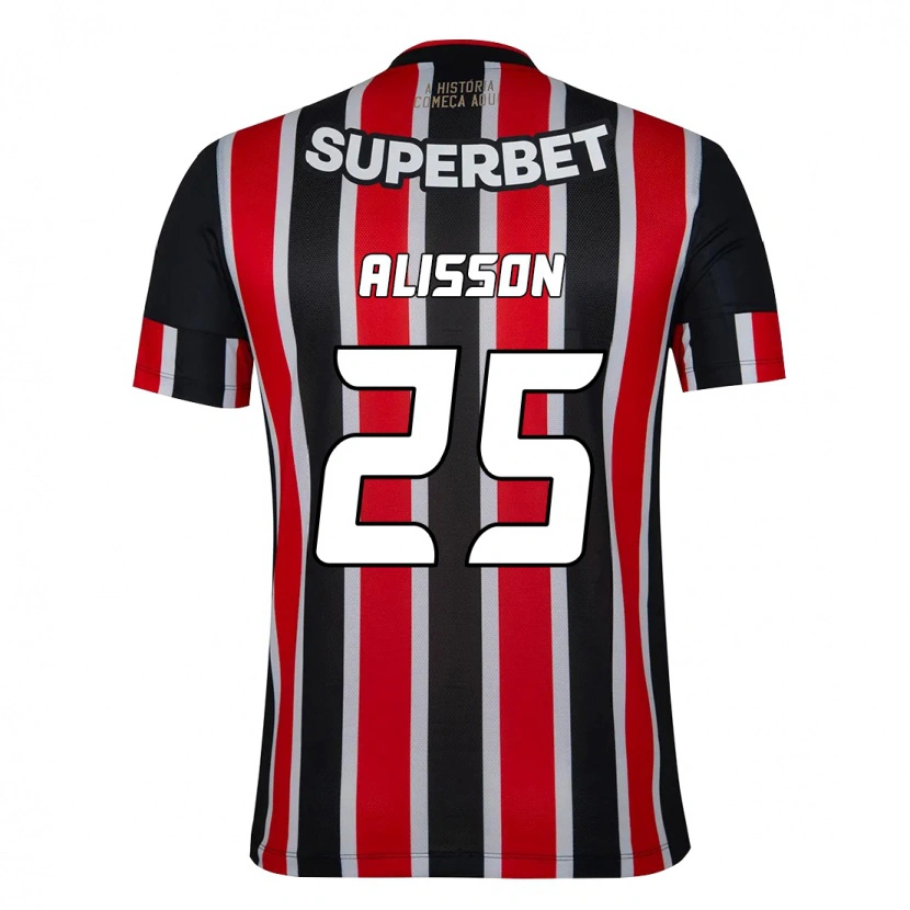 Danxen Dětské Alisson #25 Červená Černá Bílá Daleko Hráčské Dresy 2025/26 Dres