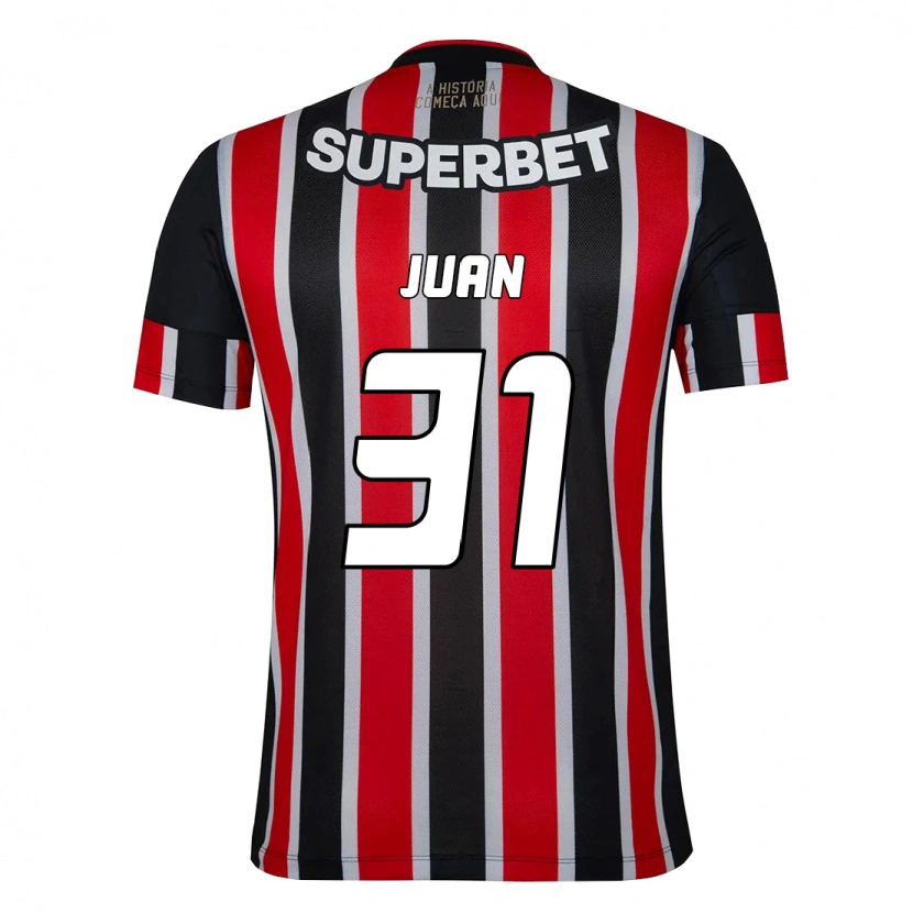 Danxen Dětské Juan #31 Červená Černá Bílá Daleko Hráčské Dresy 2025/26 Dres