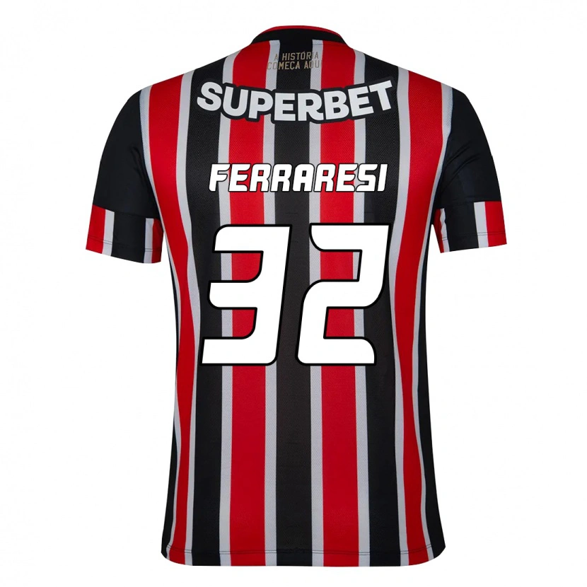 Danxen Dětské Nahuel Ferraresi #32 Červená Černá Bílá Daleko Hráčské Dresy 2025/26 Dres