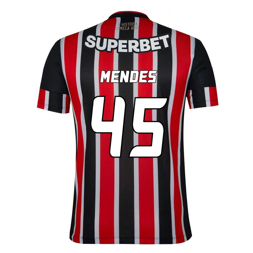 Danxen Dětské Nathan Mendes #45 Červená Černá Bílá Daleko Hráčské Dresy 2025/26 Dres