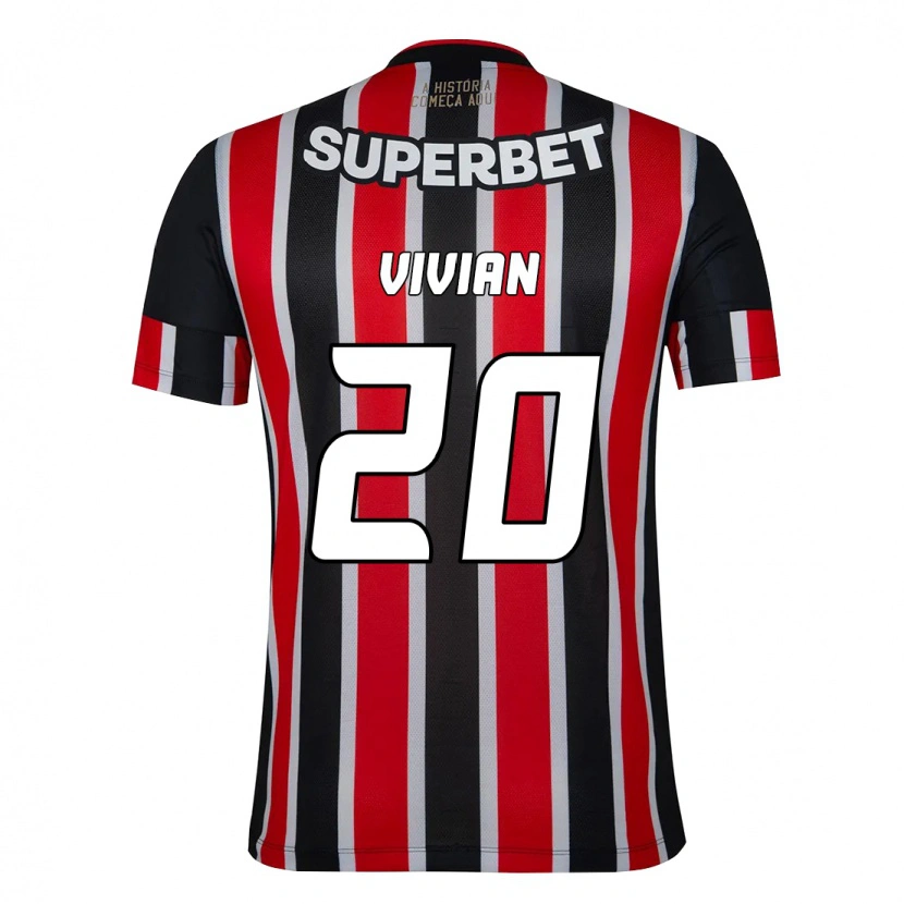 Danxen Dětské Vivian #20 Červená Černá Bílá Daleko Hráčské Dresy 2025/26 Dres