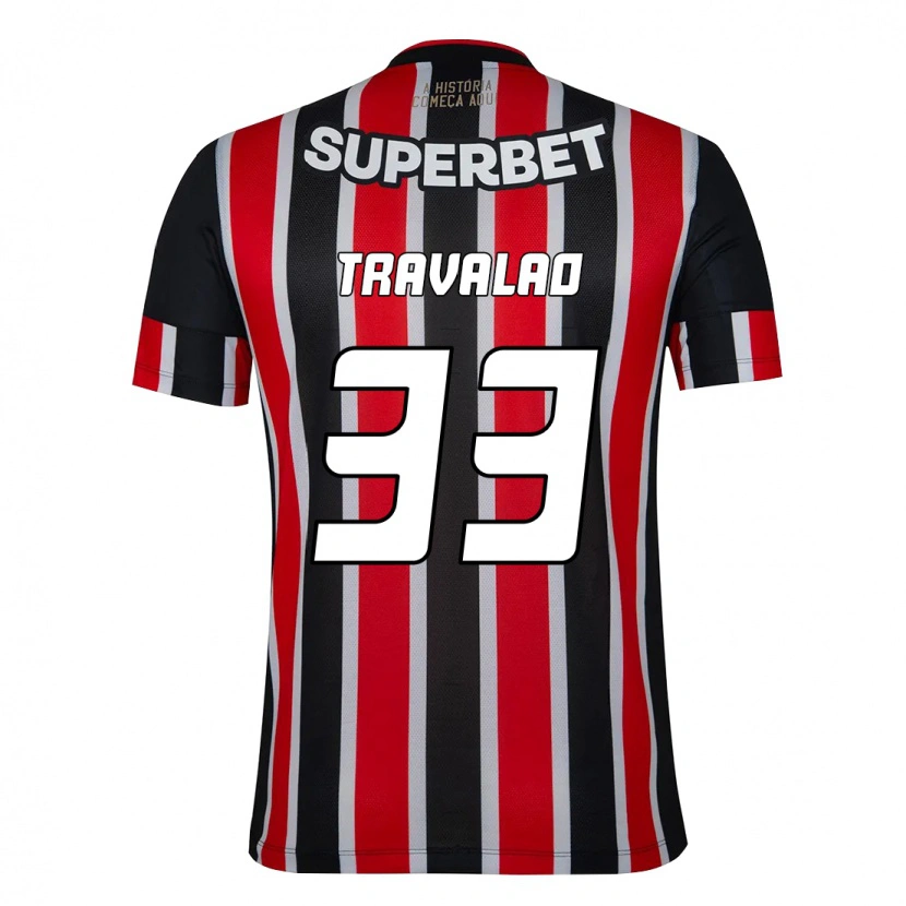 Danxen Dětské Rafa Travalão #33 Červená Černá Bílá Daleko Hráčské Dresy 2025/26 Dres