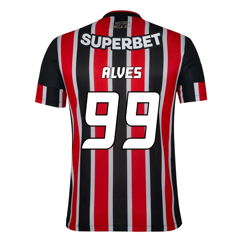 Danxen Dětské Letícia Alves #99 Červená Černá Bílá Daleko Hráčské Dresy 2025/26 Dres