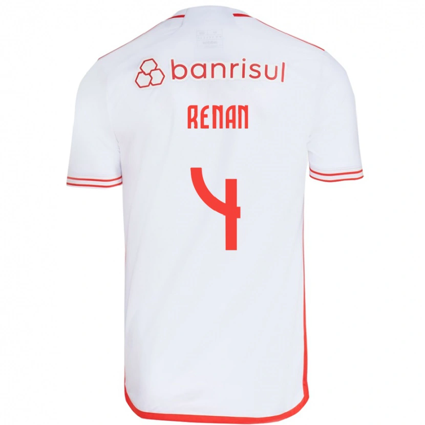 Danxen Dětské Robert Renan #4 Červená Bílá Daleko Hráčské Dresy 2025/26 Dres