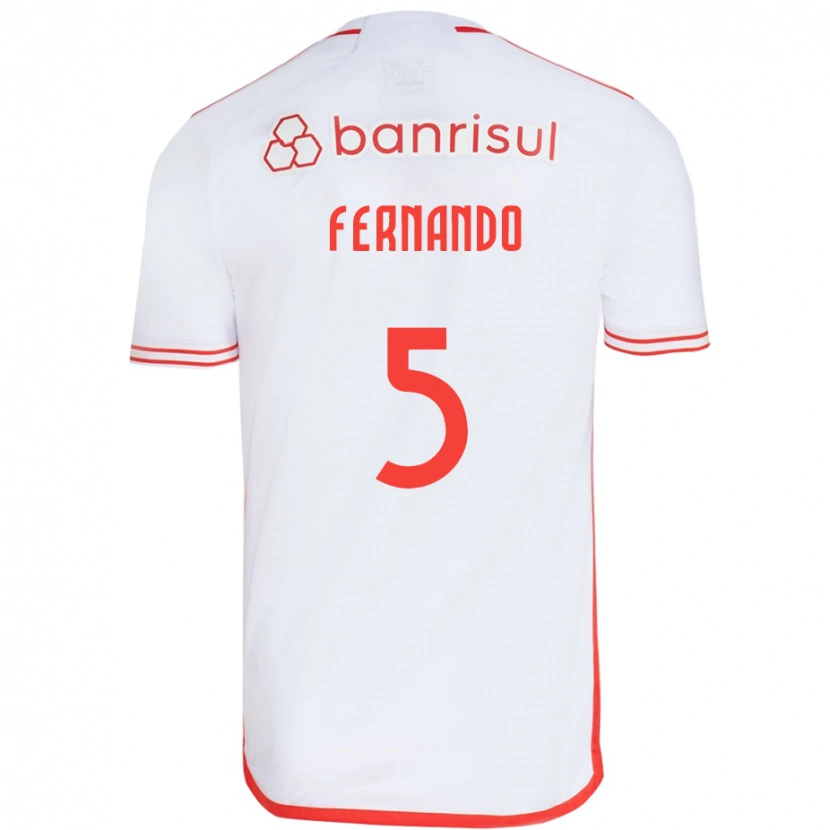 Danxen Dětské Fernando #5 Červená Bílá Daleko Hráčské Dresy 2025/26 Dres