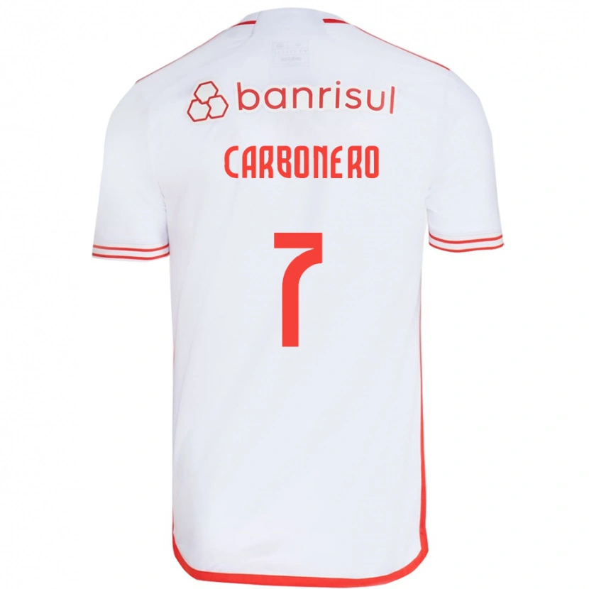 Danxen Dětské Johan Carbonero #7 Červená Bílá Daleko Hráčské Dresy 2025/26 Dres