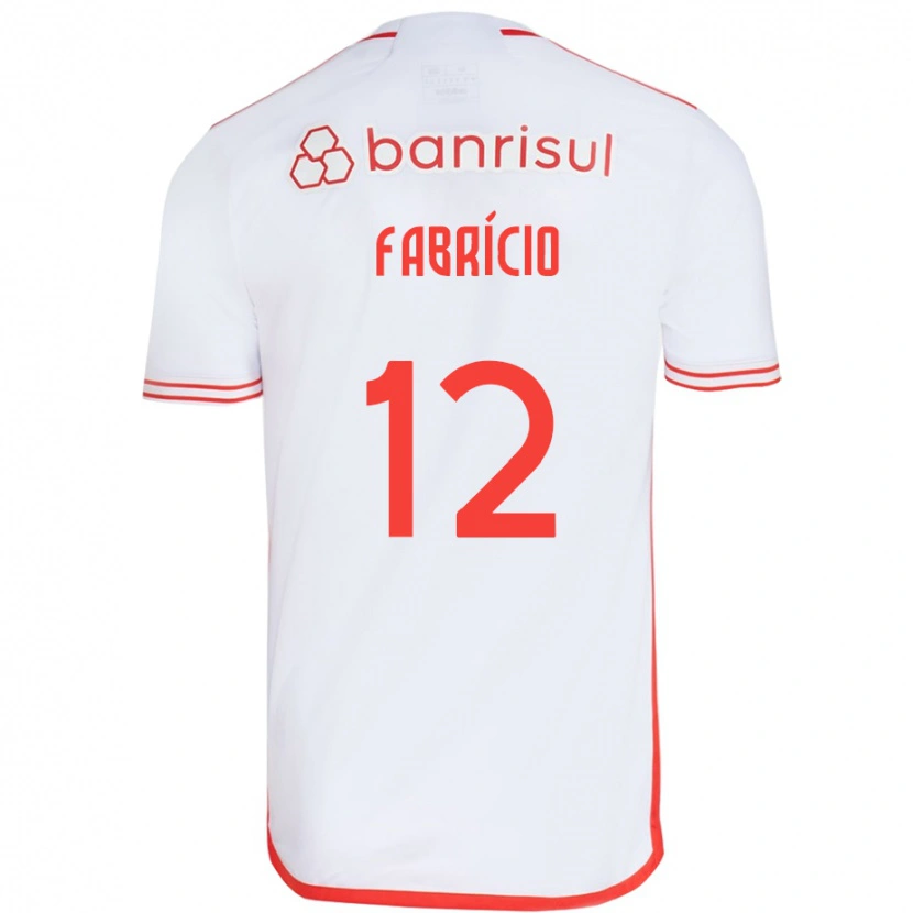 Danxen Dětské Fabrício #12 Červená Bílá Daleko Hráčské Dresy 2025/26 Dres