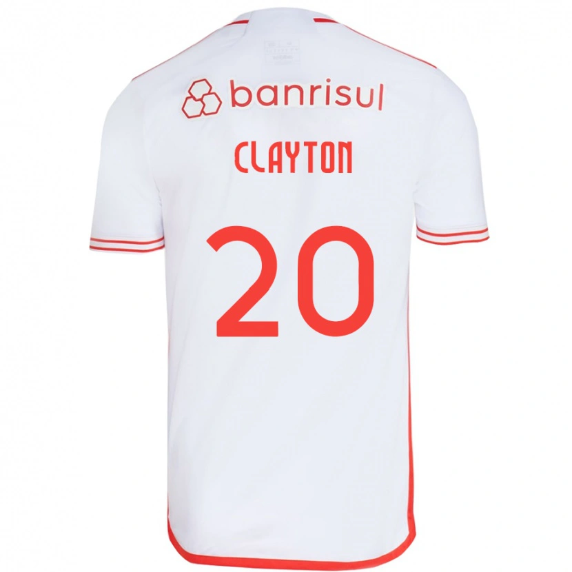 Danxen Dětské Clayton #20 Bílá Červená Daleko Hráčské Dresy 2025/26 Dres