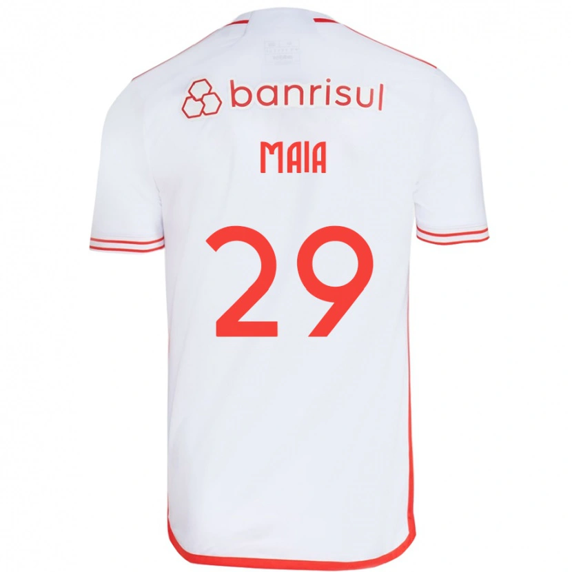 Danxen Dětské Thiago Maia #29 Červená Bílá Daleko Hráčské Dresy 2025/26 Dres