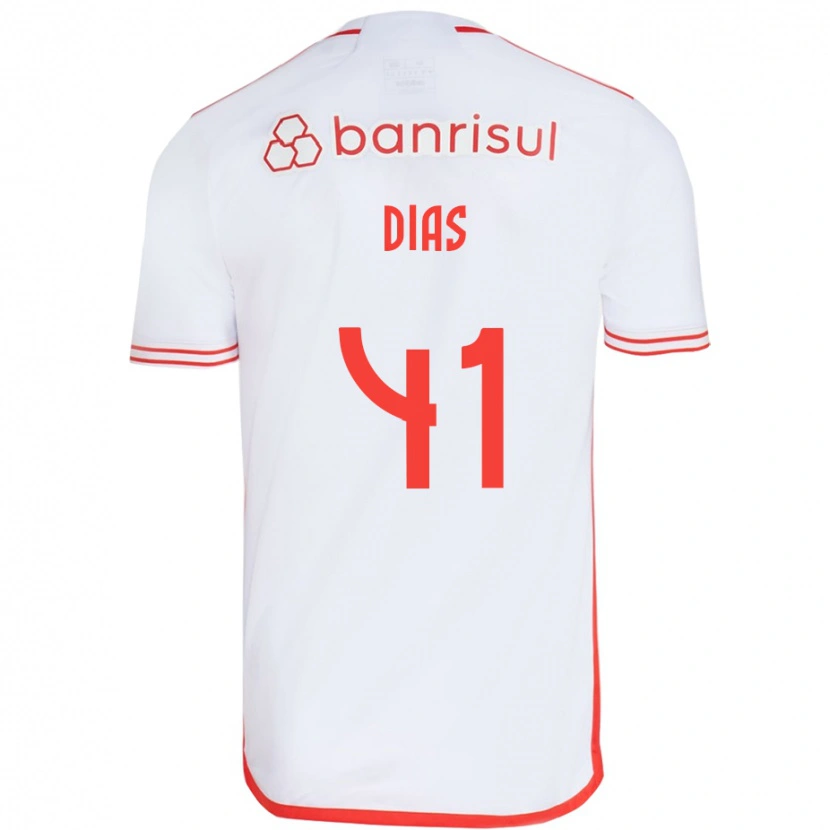Danxen Dětské Matheus Dias #41 Červená Bílá Daleko Hráčské Dresy 2025/26 Dres