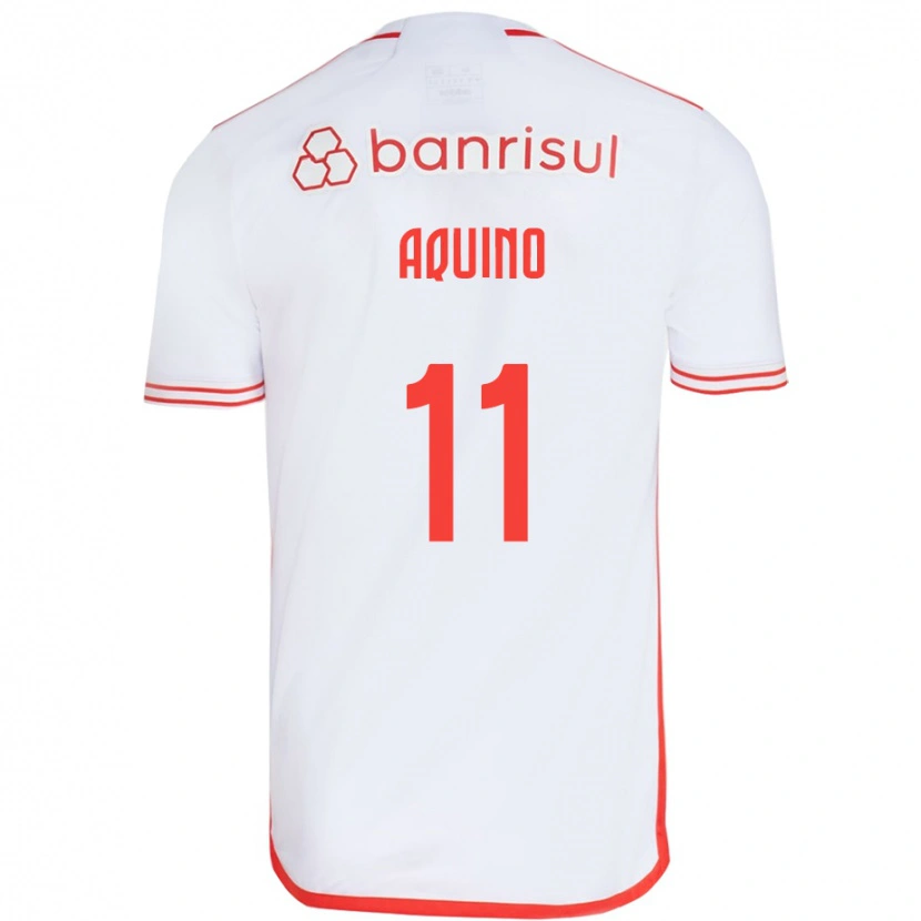 Danxen Dětské Belén Aquino #11 Červená Bílá Daleko Hráčské Dresy 2025/26 Dres