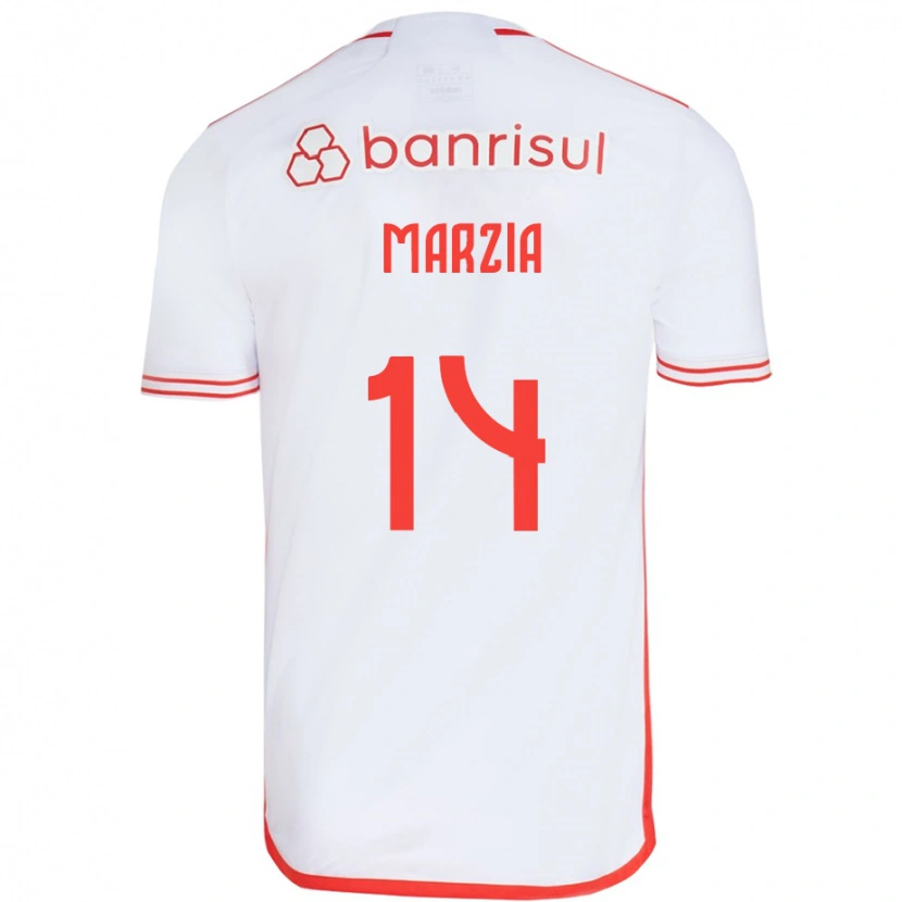 Danxen Dětské Marzia #14 Červená Bílá Daleko Hráčské Dresy 2025/26 Dres